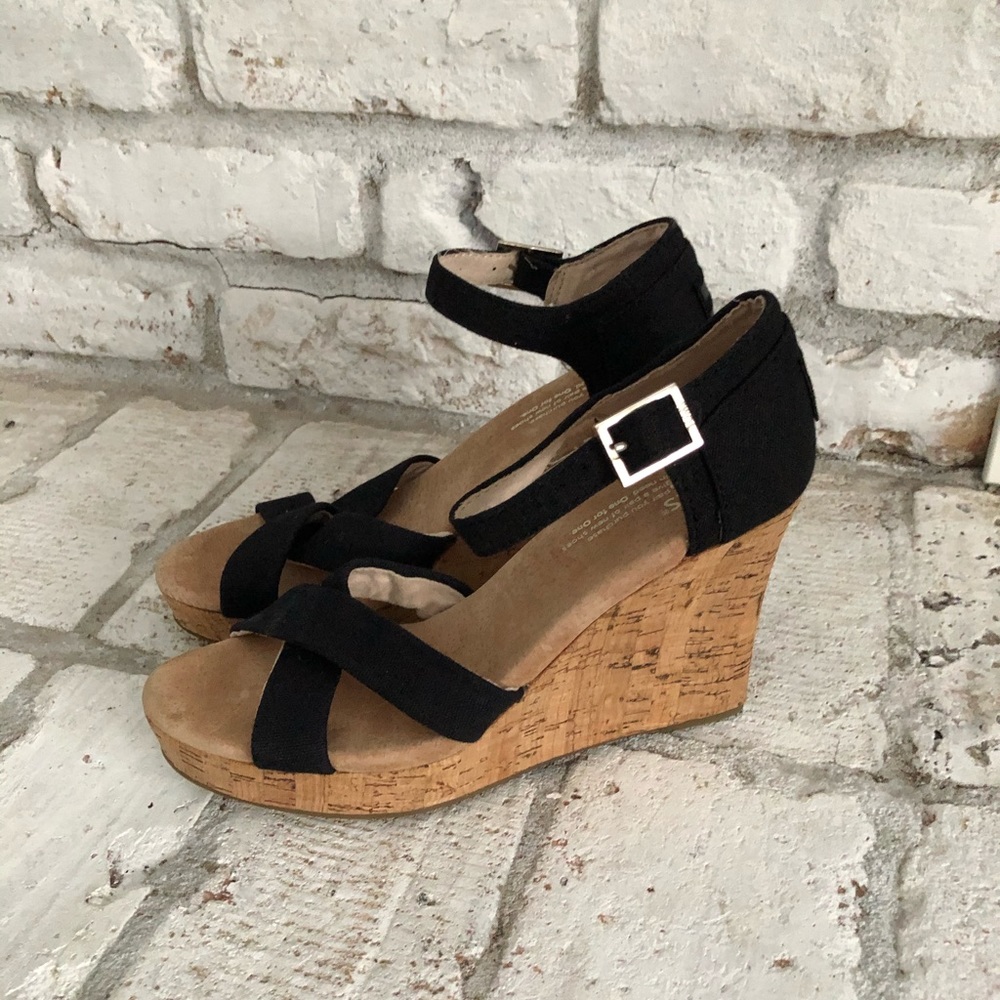 Toms Cork Wedges